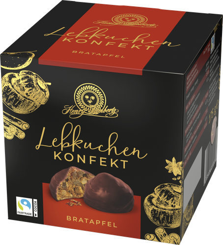 

Конфеты Henry Lambertz Имбирные с печеными яблоками в темном шоколаде 175 г