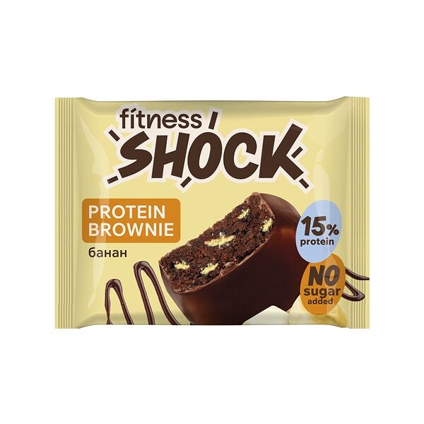 Брауни FitnesShock Банановый 50 г
