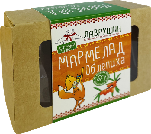 

Мармелад желейно-фруктовый Лаврушин Облепиха, формовой, 95 г