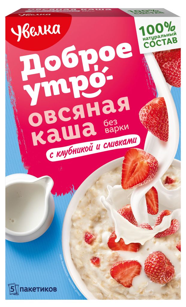 

Каша овсяная Увелка Клубника и сливки 200 г
