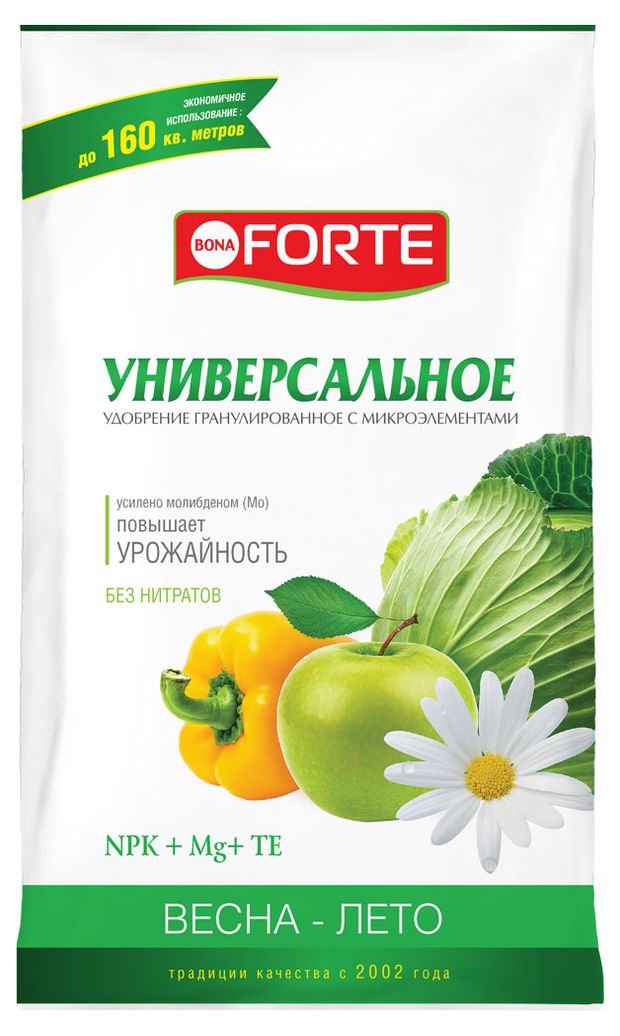 

Удобрение универсальное гранулированное Bona Forte Весна-Лето