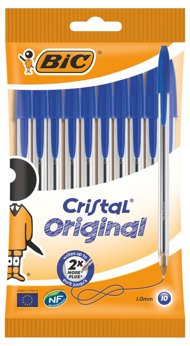 

Набор шариковых ручек BIC Cristal Original, синий, 10шт