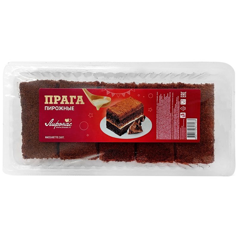 

Пирожные Лиронас Прага 260 г