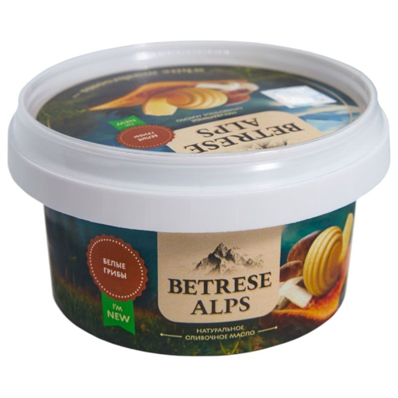 

Масло сливочное Betrese Alps Ароматное с белыми грибами 55% 110 г