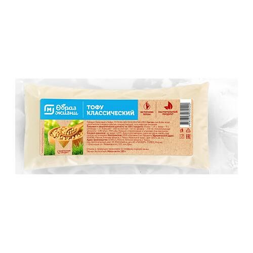 Сыр соевый Магнит Образ жизни Тофу классический 200 г