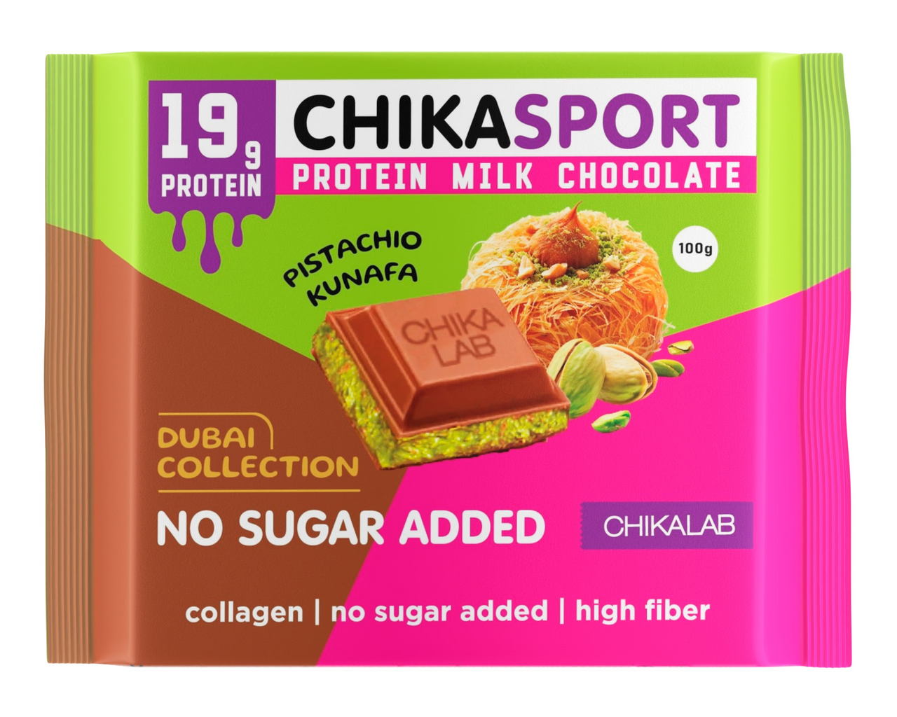 

Шоколад Chikalab Protein Milk Chocolate Дубайский шоколад 100 г