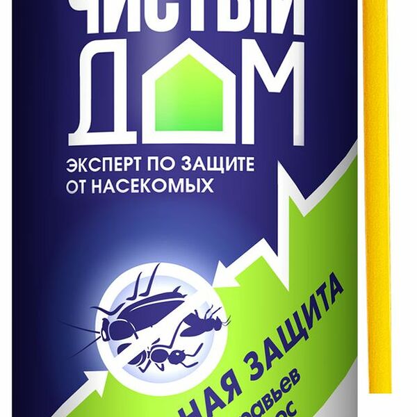Аэрозоль Чистый дом Super Универсальная защита без запаха, синий-белый 400 мл