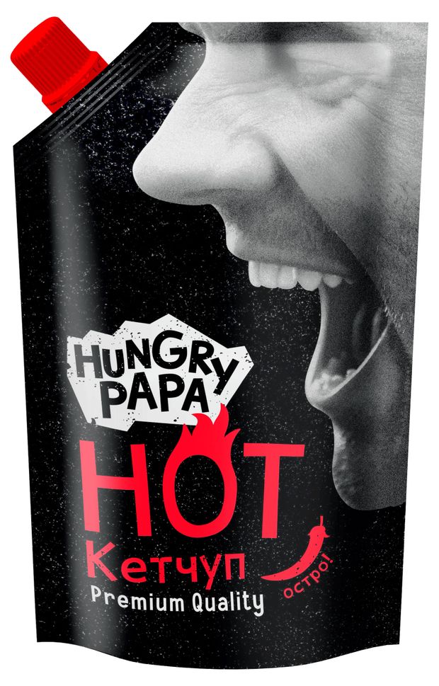 

Кетчуп Семилукская трапеза Hungry Papa Hot острый 480 г