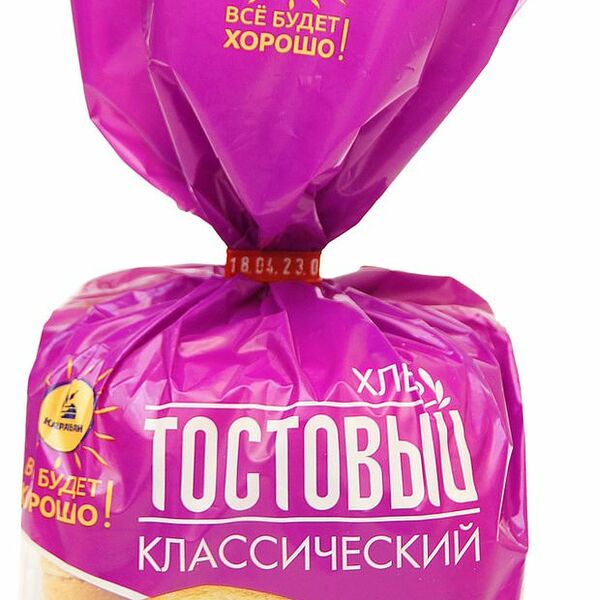 Хлеб Каравай Тостовый Классический формовой нарезанная часть изделия 340 г