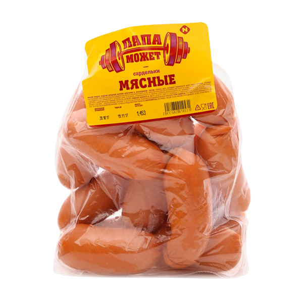 Сардельки Папа Может мясные (со свининой) кг