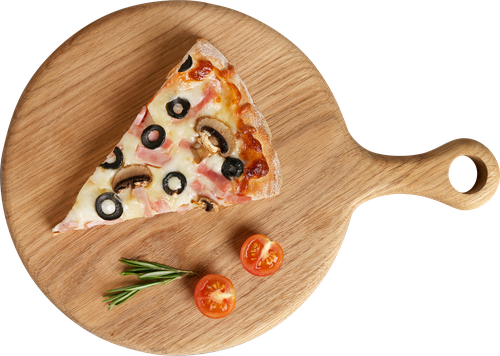 

Пицца с ветчиной и грибами 100 г