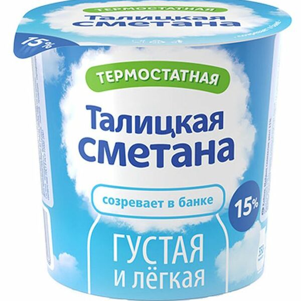 Сметана Талицкий Молочный Завод 15% 180 г