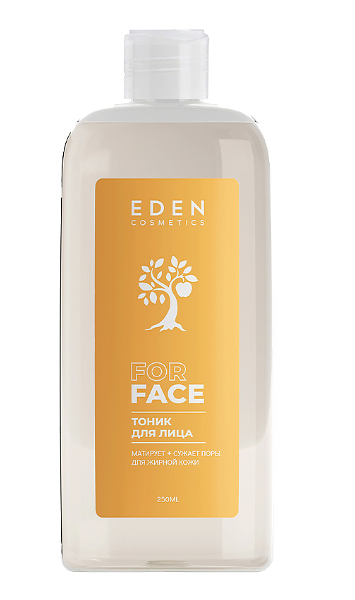 Тоник для лица Eden освежающий, матирующий, сужающий поры для жирной и комбинированной кожи, 250 мл
