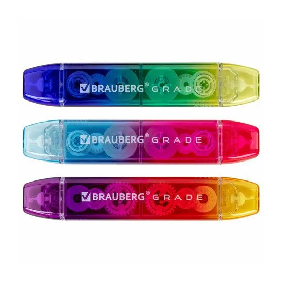 

Корректирующая лента Brauberg Grade двусторонняя 5 мм x 10 м 1 шт., цвет в ассортименте
