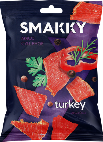 

Мясо сушеное SMAKKY Индейка, 30г