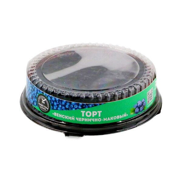 Торт Венский чернично-маковый 620г ТМ Artesso