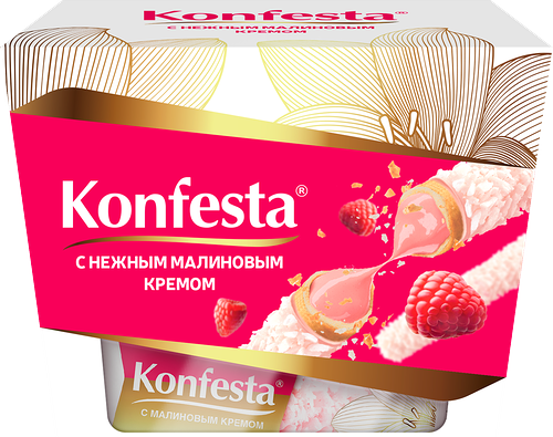 Конфеты Konfesta глазированные с малиновой начинкой 150 г
