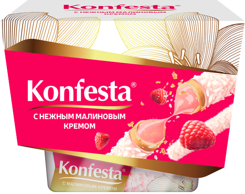 

Конфеты Konfesta глазированные с малиновой начинкой 150 г