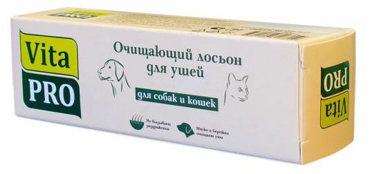 Лосьон для ушей для кошек и собак Vita Pro очищающий