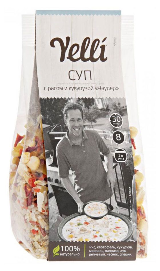 

Суп Чаудер Yelli с рисом и кукурузой 190 г