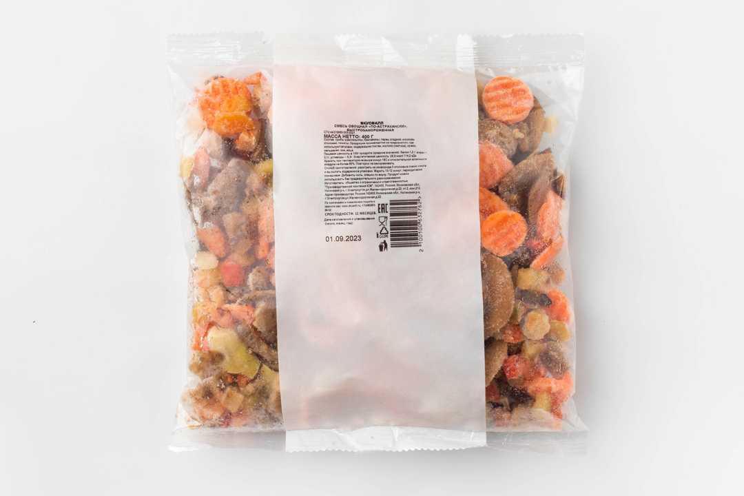 

Смесь овощная "По-астрахански", быстрозам.(Продукт замороженный)