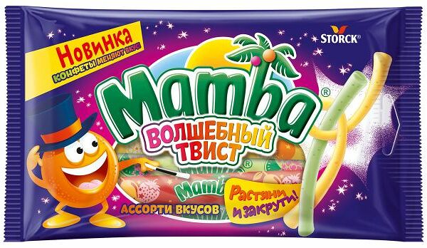 Конфеты жевательные Mamba Волшебный твист 70 г