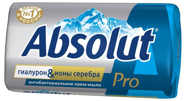 

Крем-мыло Absolut Pro антибактериальное серебро+гиалурон 90 г
