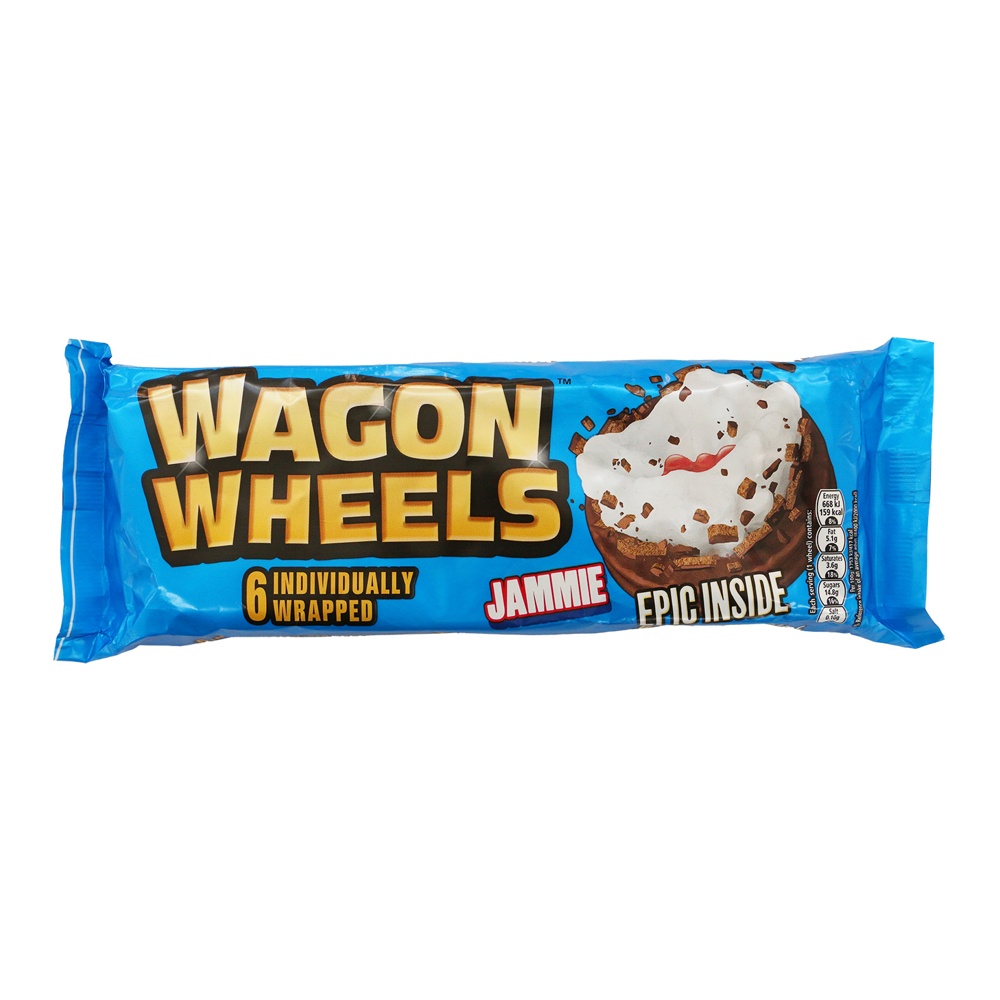 

Печенье Wagon wheels с суфле и джемом 228 г