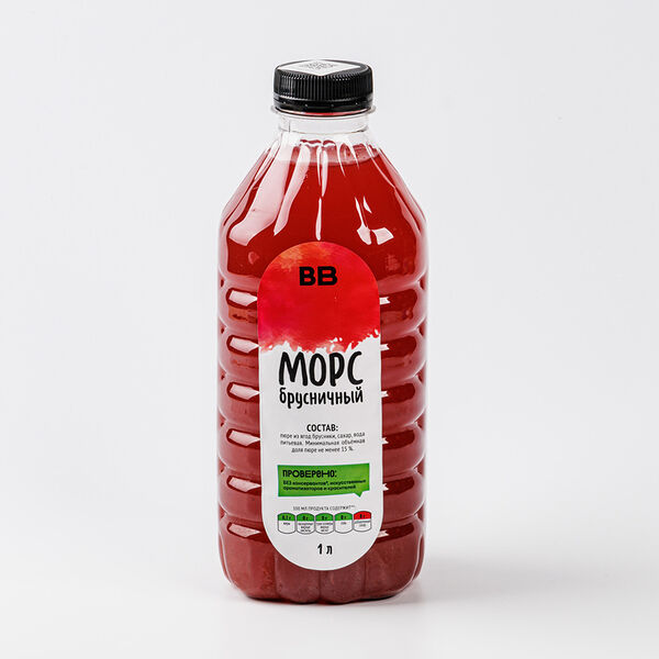 Морс брусничный, 1л