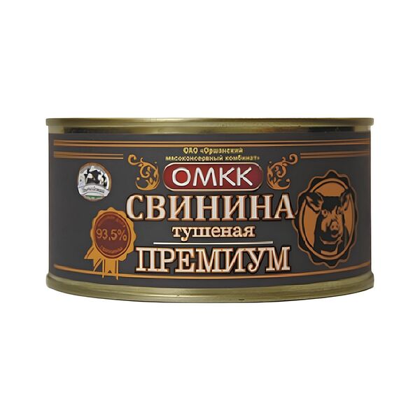 Консервы Свинина тушеная Премиум мясн.рубл.стерил.325г Оршанский МКК
