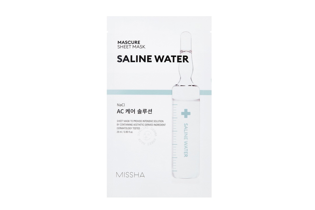 

Маска тканевая Missha Mascure Маска Solution Sheet c минерализированной водой для свежести чувствительной кожи 28 мл
