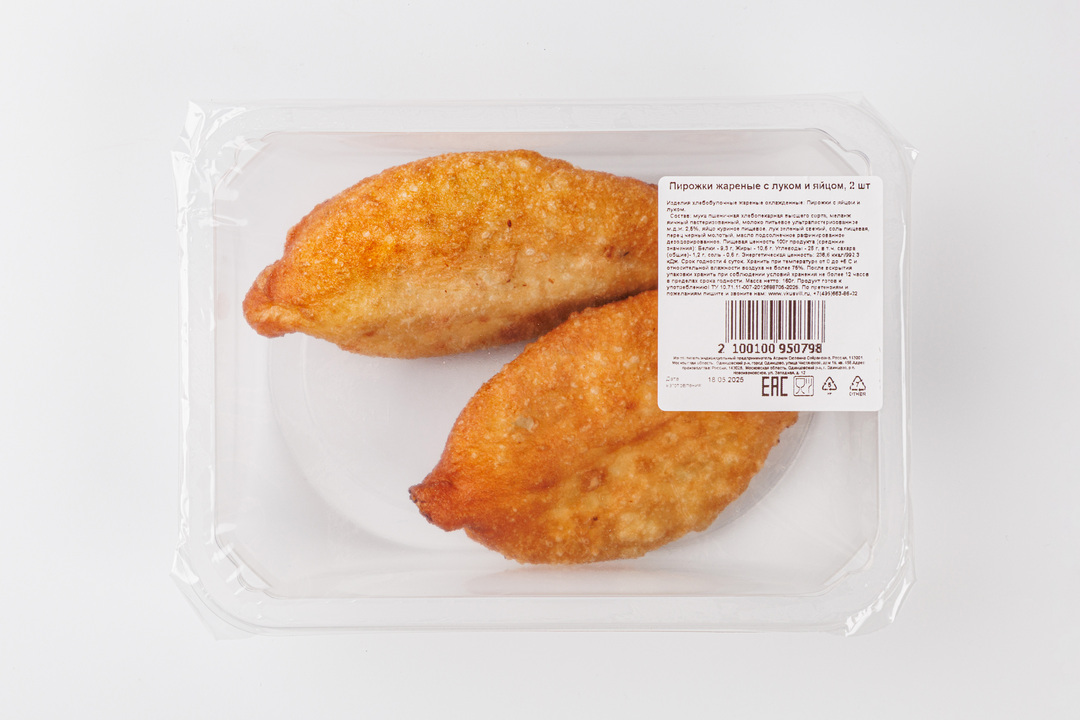 

Пирожки жареные с луком и яйцом 2 шт. 160 г