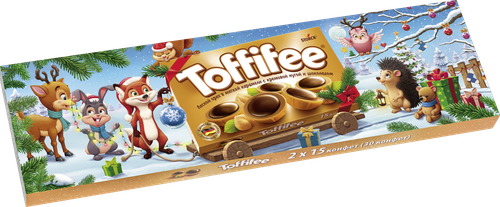 

Набор Toffifee Рождественский поезд с лесным орехом дизайн упаковки в ассортименте 250 г