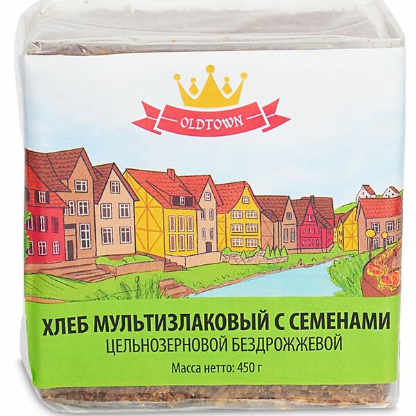 Хлеб мультизлаковый Old Town с семенами 450 г