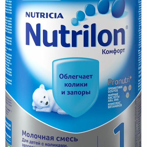 Детская смесь Nutrilon Комфорт 1 с рождения 900 г