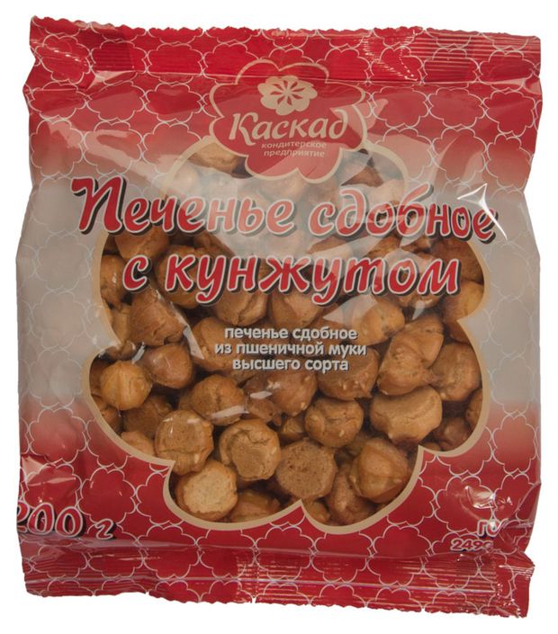 

Печенье Каскад сдобное с кунжутом 200г