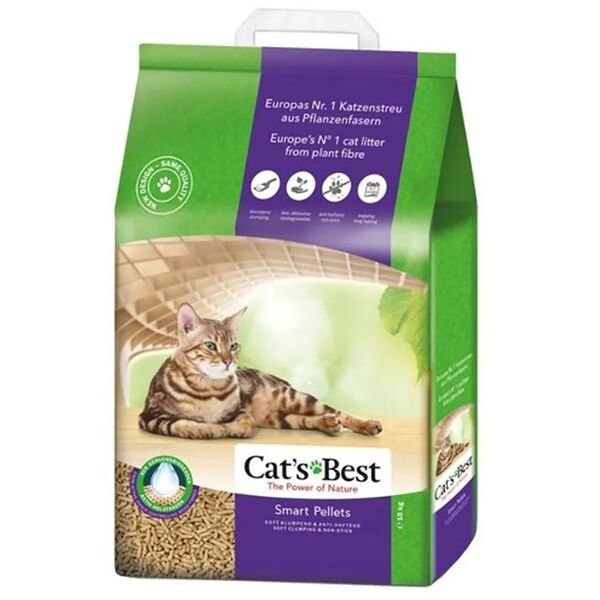 Наполнитель для кошачьего туалета Cat's Best Smart Pellet древесный комкующийся 10 л