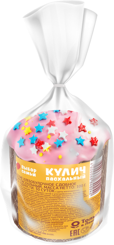 

Кулич Выбор семьи Пасхальный 100 г