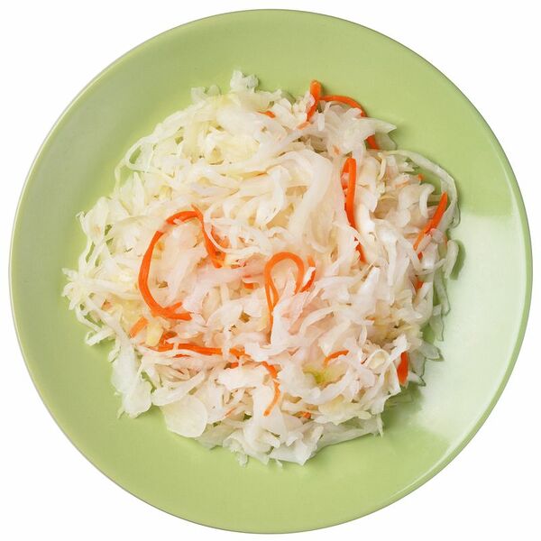 Капуста Global Village белокочанная с морковью квашеная 1 кг