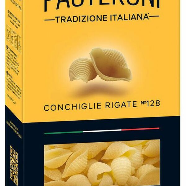 Макароны Pasteroni Conchiglie Rigate №128, 400 г
