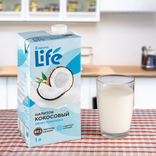 

Напиток растительный Лента Life кокосовый 1 л