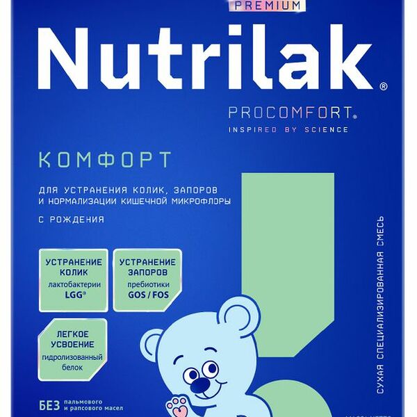 Смесь сухая Nutrilak Premium Комфорт с рождения 350 г
