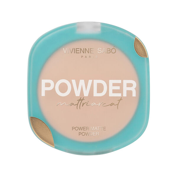 Пудра для лица Vivienne Sabo Mattriarcat компактная матирующая тон 02 Бежевый