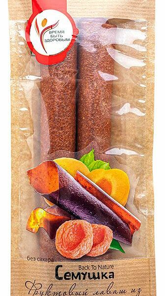 Лаваш фруктовый СЕМУШКА из кураги 80г