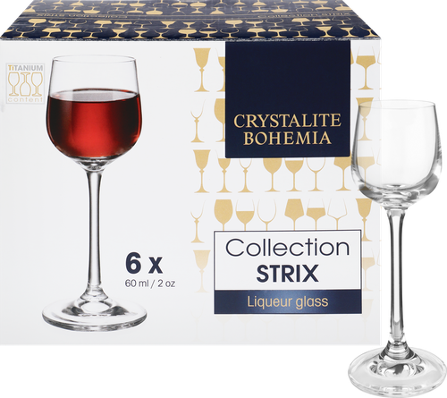 

Набор рюмок для водки и ликера Crystalite bohemia дора 60 мл x 6 шт. арт. 1SF73/60