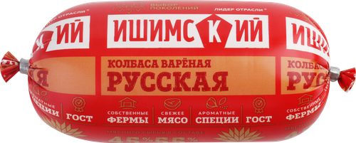 

Колбаса Ишимский мясокомбинат Русская вареная 400 г