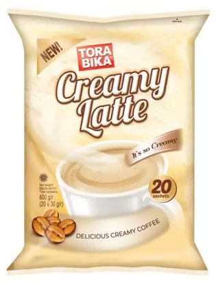

Кофейный напиток растворимый Torabika Creamy Latte, 30 г x 20 шт