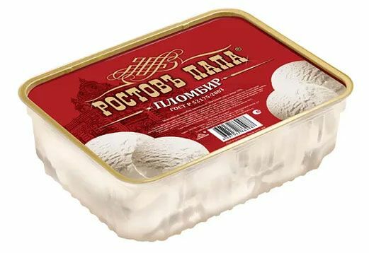 Мороженое Ростовъ папа пломбир ванильный 15% 500 г