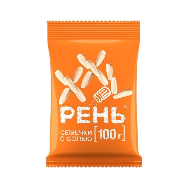 Семена подсолнечн Рень жарен белые с солью 100г