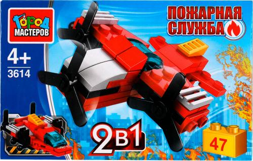 

Конструктор Город Мастеров Пожарный 2в1 1 шт в ассортименте